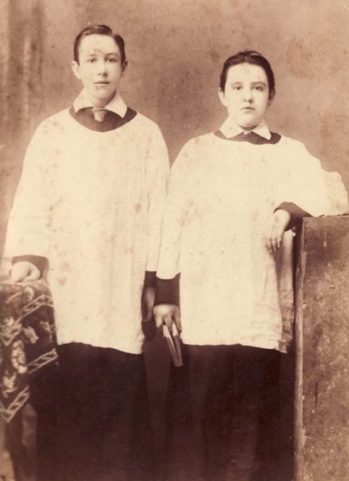 Herbert Grey with his brother Charles Hartley